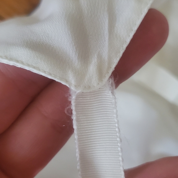 Vintage 1950s white slip large - Picture 6 of 7